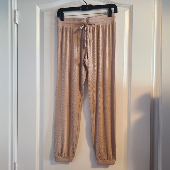 LNA Nude Ribbed Joggers Size Small - Picture 1 of 6